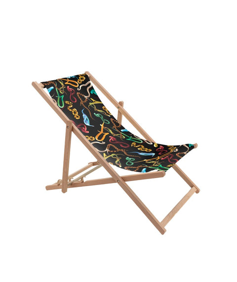 FOLDING DECK CHAIR SELETTI TOILETPAPER SNAKES ART 16681