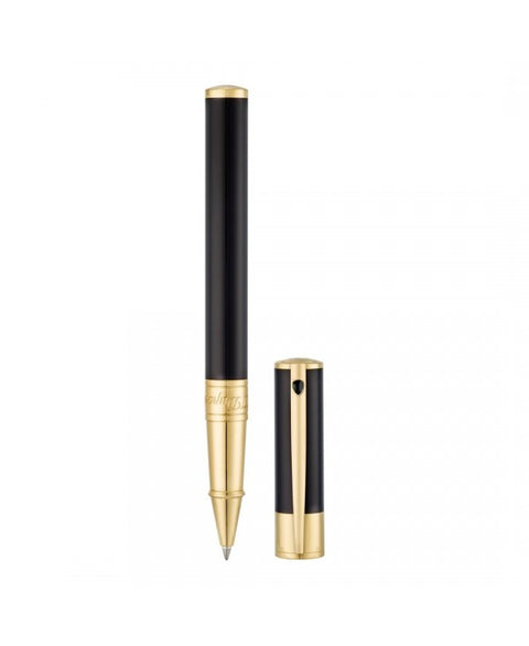 ROLLER S.T. DUPONT D-INITIAL  BLACK & GOLDEN ART 262202