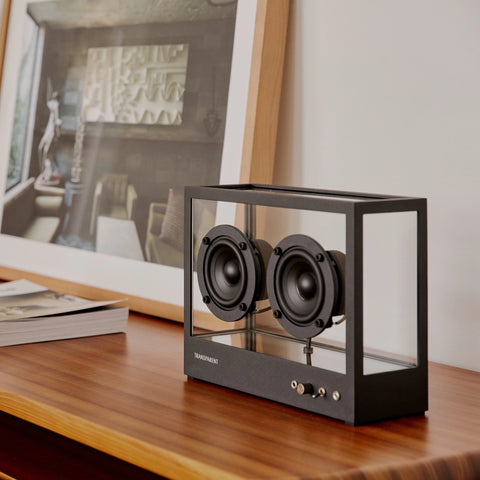 "TR. AUDIO SMALL TRANSPARENT SPEAKER BLACK"