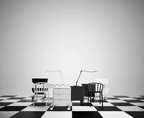 MOBIL MAT 3 KARTELL CON RUOTE NERO ART 02012/09